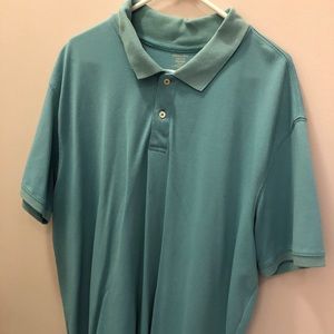Blue polo shirt